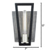 Varaluz - 260W01BLG - One Light Wall Sconce - Zag - Black