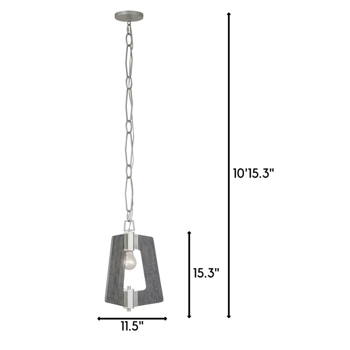 Varaluz - 268M01SOG - One Light Mini Pendant - Lofty - Silverado