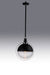 Maxim - 10080CLBKSN - LED Pendant - Axiom - Black / Satin Nickel