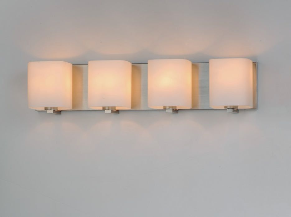 Maxim - 11254SWSN - Four Light Bath Vanity - Wrap - Satin Nickel