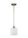 Generation Lighting - 6128801-962 - One Light Mini-Pendant - Canfield - Brushed Nickel