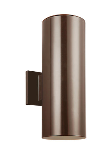 Outdoor Cylinders Two Light Outdoor Wall Lantern Bronze