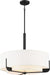 Nuvo Lighting - 60-6544 - Four Light Pendant - Frankie - Aged Bronze