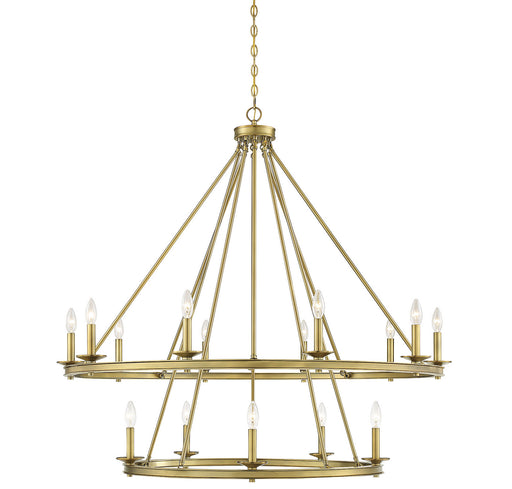 Middleton 15 Light Chandelier Warm Brass