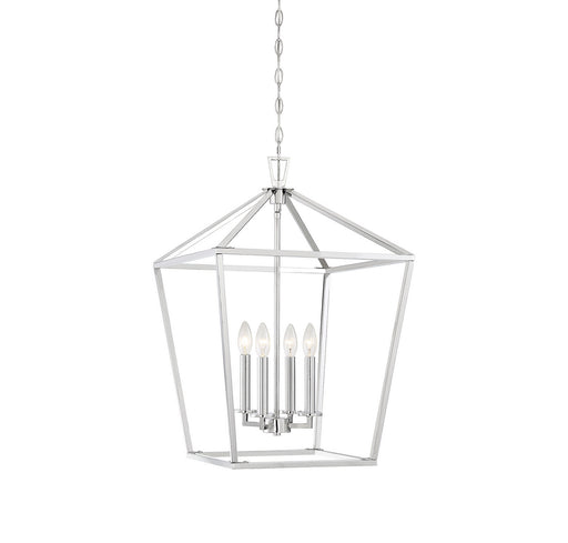 Savoy House - 3-321-4-109 - Four Light Pendant - Townsend - Polished Nickel