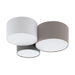 Eglo USA - 203213A - Three Light Ceiling Mount - Pastore - Taupe/White/Grey