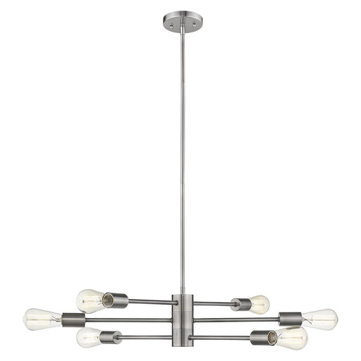 Willsboro Six Light Chandelier Polished Nickel