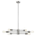 Eglo USA - 203475A - Six Light Chandelier - Willsboro - Polished Nickel