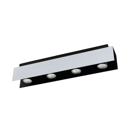 Viserba LED Fixed Track Light Aluminum/Black