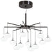 George Kovacs - P8238-671-L - LED Chandelier(Convertible To Semi Flush) - George'S Web - Bronze W/Gold Dust