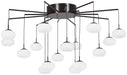 George Kovacs - P8239-671-L - LED Chandelier(Convertible To Semi Flush) - George'S Web - Bronze W/Gold Dust