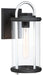Minka-Lavery - 72672-32 - One Light Outdoor Wall Mount - Keyser - Black w/Silver