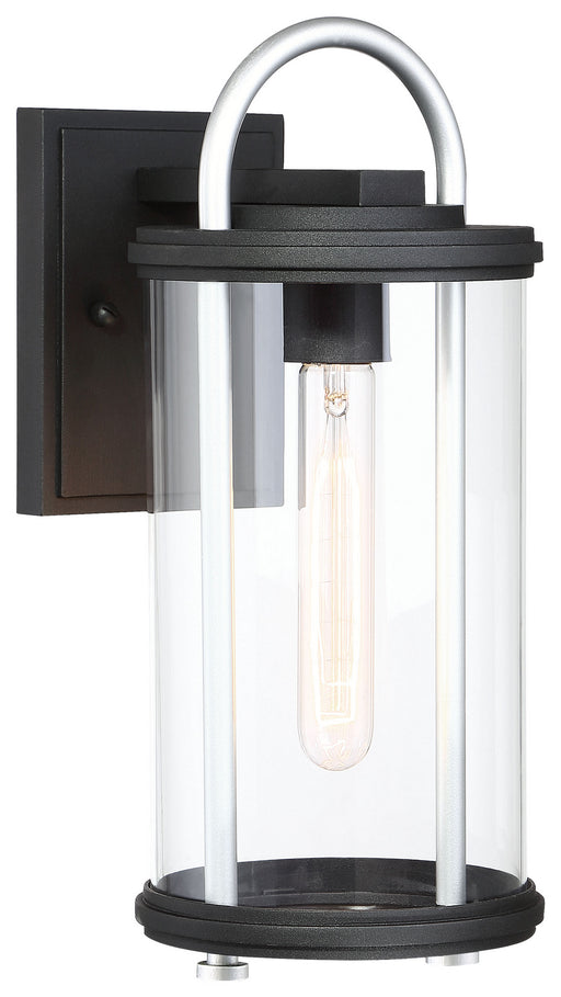 Minka-Lavery - 72672-32 - One Light Outdoor Wall Mount - Keyser - Black w/Silver