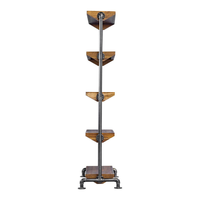 Uttermost - 25414 - Etagere - Rhordyn - Aged Gunmetal