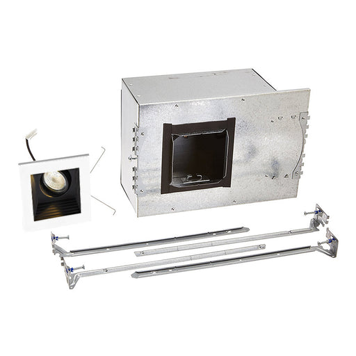 Mini Led Multiple Spots LED Single Light New Construction Housing with Trim and Light Engine Black