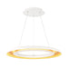 W.A.C. Lighting - PD-21828-WT/GR - LED Pendant - Omega - White/Gold Ribbed