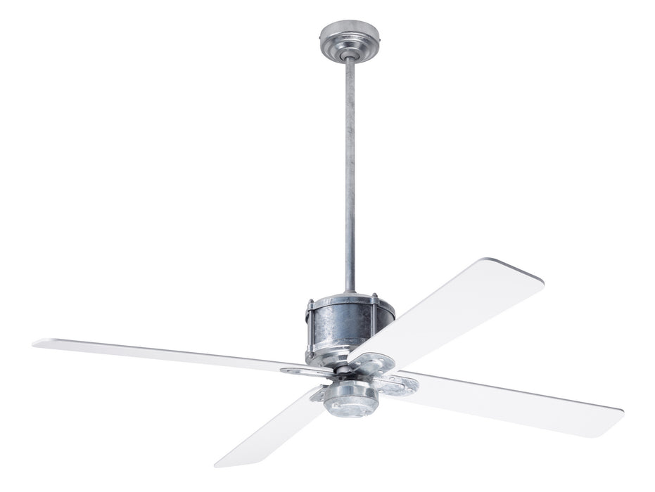 Modern Fan Co - IND-GV-50-WH-NL-RC - 50 Inch Ceiling Fan - Industry DC - Galvanized