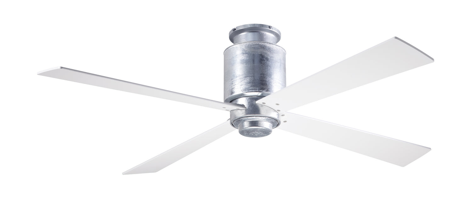Modern Fan Co - LAP-FM-GV-50-WH-NL-004 - 50 Inch Ceiling Fan - Lapa Flush - Galvanized