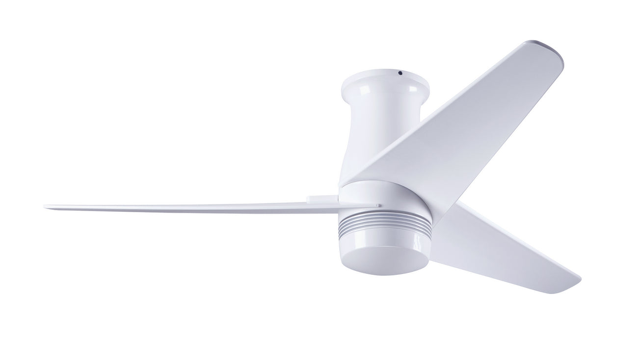 Modern Fan Co - VEL-FM-GW-48-WH-NL-CC - 48 Inch Ceiling Fan - Velo Flush DC - Gloss White