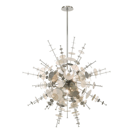 Circulo 12 Light Foyer Chandelier Polished Chrome