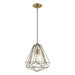 Livex Lighting - 41324-01 - One Light Mini Pendant - Knox - Antique Brass