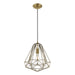 Livex Lighting - 41324-01 - One Light Mini Pendant - Knox - Antique Brass