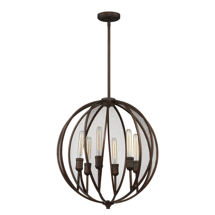 Artcraft - AC10906OB - Six Light Chandelier - Linden - Bronze