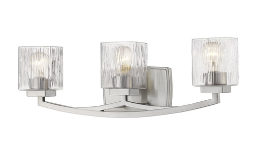 Zaid Three Light Vanity Brushed Nickel