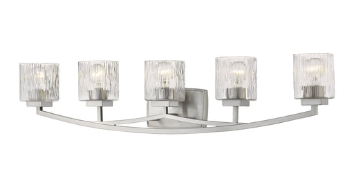 Zaid Five Light Vanity Brushed Nickel