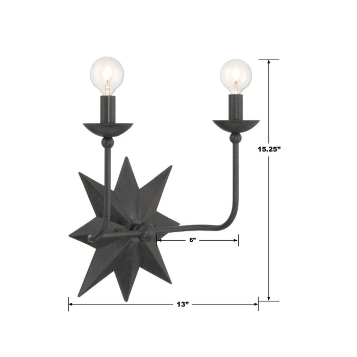 Astro Wall Mount-Sconces-Crystorama-Lighting Design Store