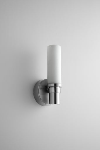 PEBBLE One Light Wall Sconce Satin Nickel