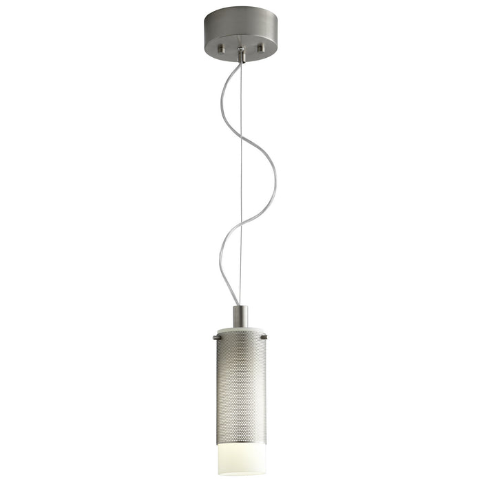 Quorum - 2-6107-24 - One Light Pendant - Lotus - Satin Nickel