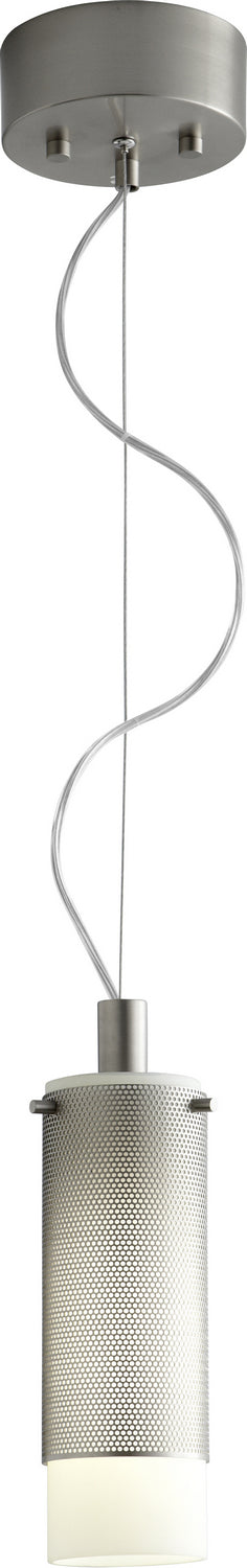 Quorum - 2-6107-24 - One Light Pendant - Lotus - Satin Nickel