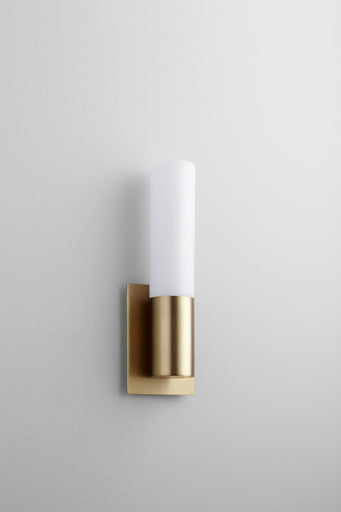 Magneta LED Wall Sconce Aged Brass