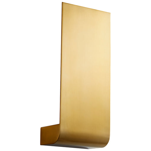Halo LED Wall Sconce Aged Brass