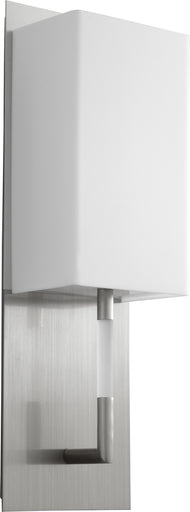 Epoch LED Wall Sconce Satin Nickel|Matte White Acrylic
