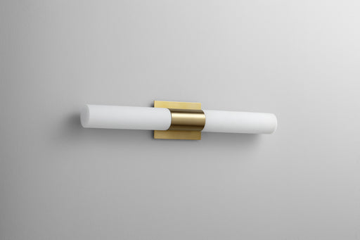 Magneta LED Vanity Aged Brass