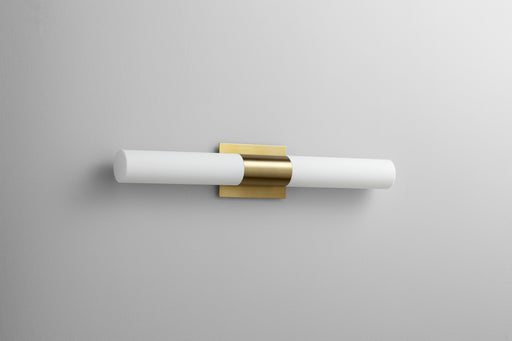 Magneta LED Vanity Aged Brass