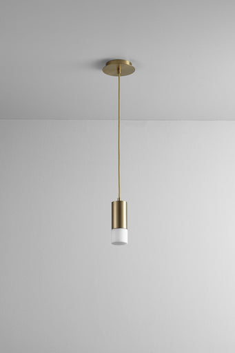 Magneta LED Pendant Aged Brass