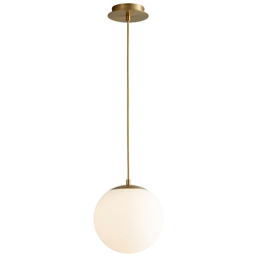 Quorum - 3-672-40 - LED Pendant - Luna - Aged Brass