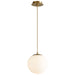 Quorum - 3-672-40 - LED Pendant - Luna - Aged Brass