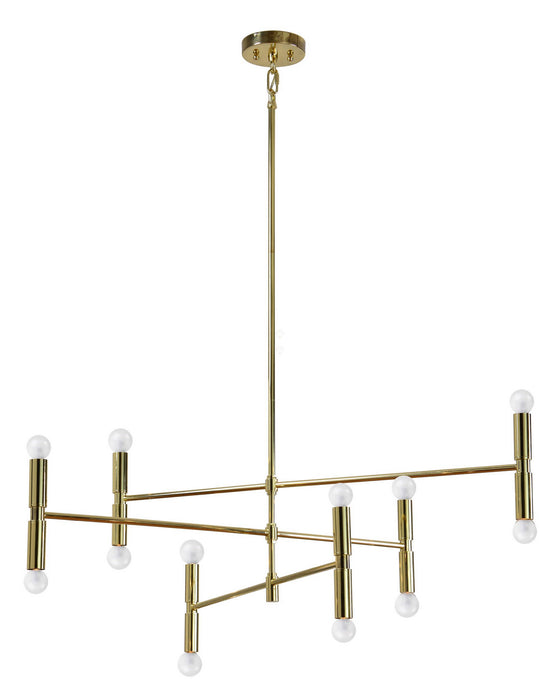 Renwil - LPC4002 - 12 Light Ceiling Fixture - Axis - Gold
