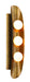 Corbett Lighting - 271-13-VB/BBR - Three Light Wall Sconce - Hopper - Vintage Brass Bronze Accents