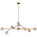 Renwil - LPC4085 - Eight Light Ceiling Fixture - Damas - Antique Gold