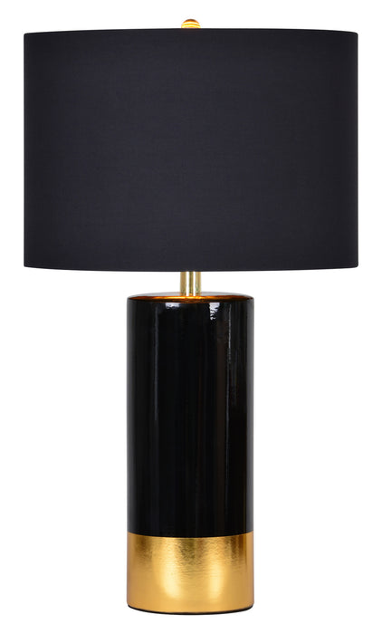 Renwil - LPT631 - One Light Table Lamp - The Tuxedo - Black And Gold