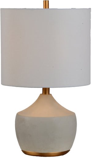 Horme One Light Table Lamp Gray, Gold