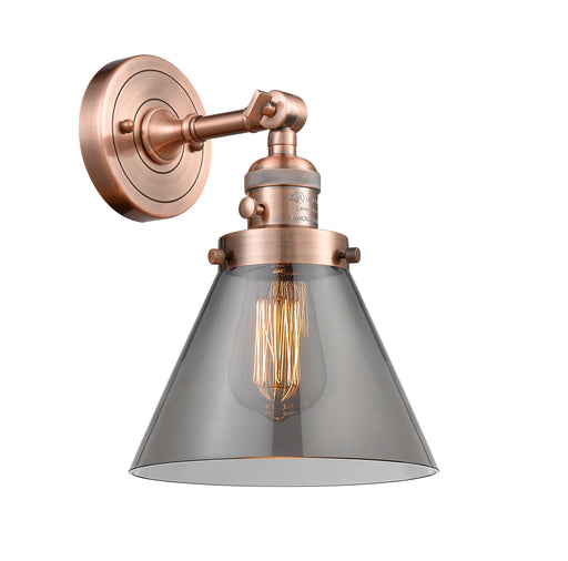 Innovations - 203SW-AC-G43-LED - LED Wall Sconce - Franklin Restoration - Antique Copper