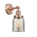 Innovations - 203SW-AC-G58-LED - LED Wall Sconce - Franklin Restoration - Antique Copper