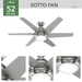 Sotto 52" Ceiling Fan-Fans-Hunter-Lighting Design Store