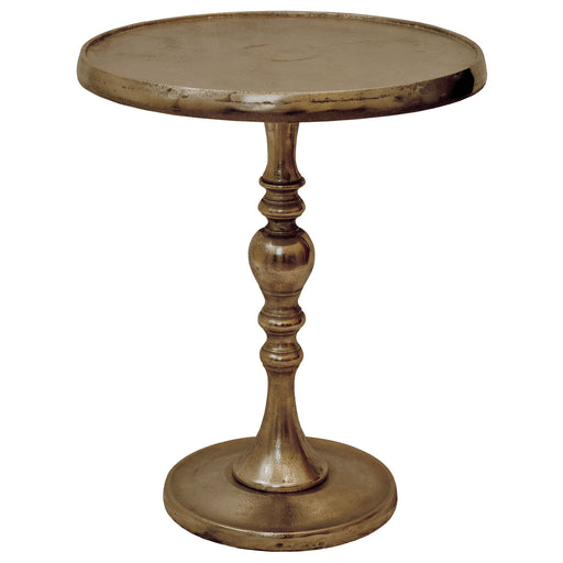 Romina Brass Accent Table Antiqued Brass
